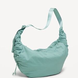 Old Navy Crescent Macro Trek Bag Windbreaker Gym Bag Luminous Blue